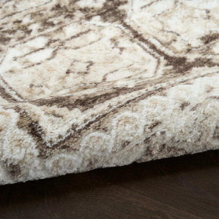 Nourison Dekor Ivory Brown DEK01 2 ft. X 4 ft. Rect. Rug