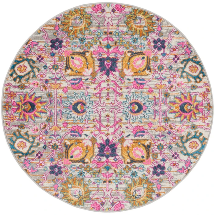 Nourison Passion Area Rug PSN01 Silver