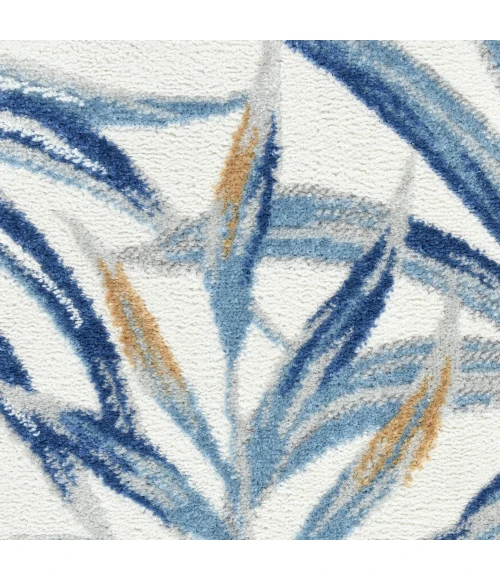 Nourison Seaside Area Rug SDS02 Ivory Blue