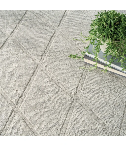 Nourison Wool Haven Grey WOH01 7 ft. 9 in. X 9 ft. 9 in. Rect. Rug