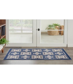 Nourison Home Aloha ALH34 Blue 2 ft. 8 in. X 4 ft. Area Rug