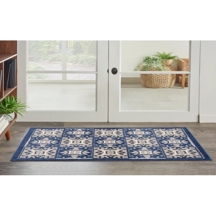 Nourison Aloha Blue ALH34 2 ft. 8 in. X 4 ft. Rectangle Rug