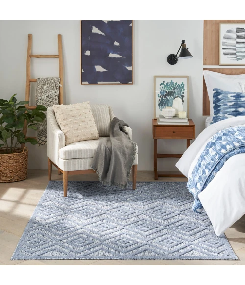 Nourison Versatile Area Rug NRV01 Denim Blue