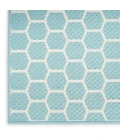 Nourison Twist Reversible Aqua TWS01 4 ft. X 6 ft. Rect. Rug