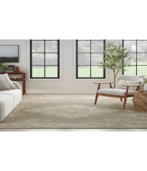 Nourison Grafix Olive GRF14 7 ft. 10 in. X 9 ft. 10 in. Rectangle Rug