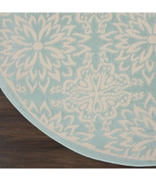 Nourison Jubilant Round Area Rug JUB06-Ivory/Green