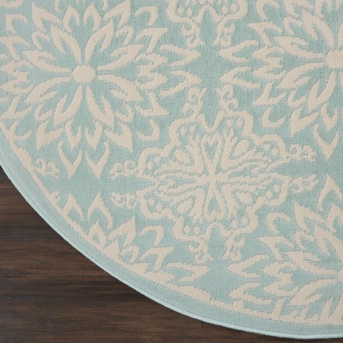 Nourison Jubilant Round Area Rug JUB06-Ivory/Green