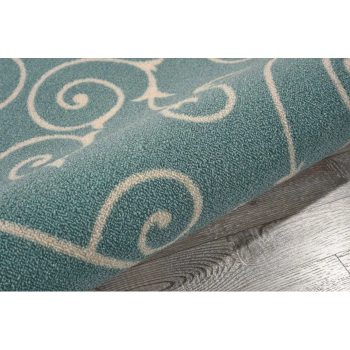 Nourison Home & Garden Area Rug RS019-Light Blue