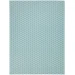 Nourison Home Twist Reversible TWS01 Aqua 9 ft. X 12 ft. Area Rug