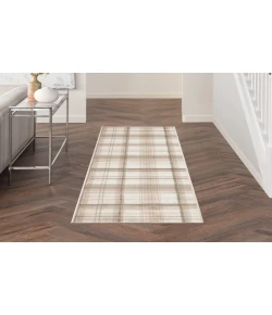 Nourison Home Grafix GRF03 Ivory Beige 2 ft. X 6 ft. Area Rug