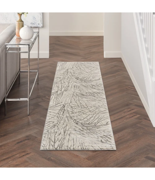 Nourison Rustic Textures Area Rug RUS17-Ivory/Grey