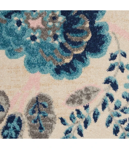 Nourison Tranquil Area Rug TRA02-Ivory/Light Blue