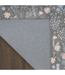 Nourison Home Botanical Washables Grey BOT04 4ft. x 6ft. Rect. Rug