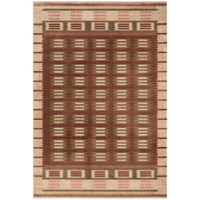 Nourison Nordic Rust NRC16 4 ft. X 6 ft. Rect. Rug