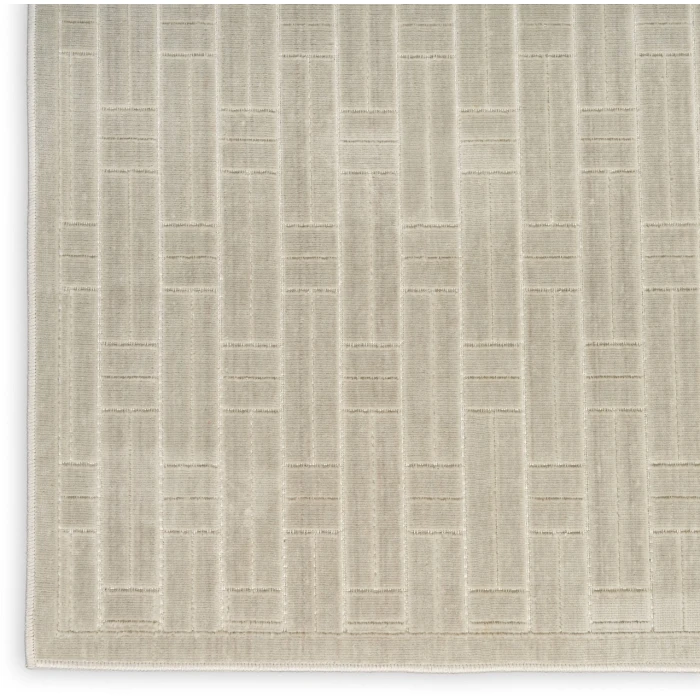 Nourison Home Washable Charm Grey WCH02 2ft.2in. x 10ft. Rect. Rug