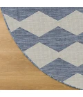 Nourison Positano Navy Blue POS04 6 ft. X Round Rug