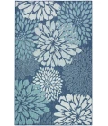 Nourison Garden Oasis Navy GOA06 5 ft. X 7 ft. Rectangle Rug