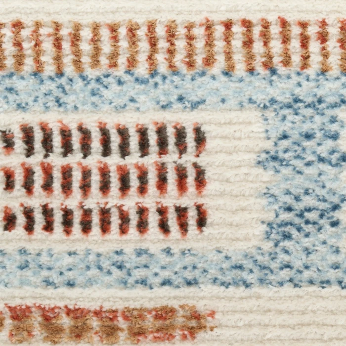 Nourison Nordic Ivory Rust NRC16 2 ft. X 6 ft. Rect. Rug