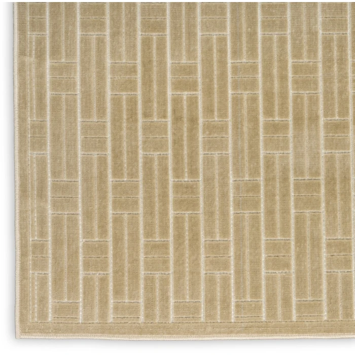 Nourison Home Washable Charm Beige WCH02 2ft. x 3ft. Rect. Rug
