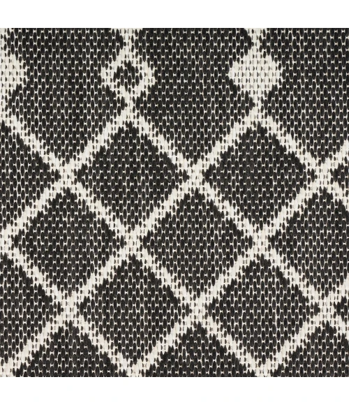 Nourison Positano Black POS02 2 ft. X 6 ft. Rect. Rug