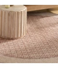 Nourison Nordic Brick Ivory NRC03 5ft. x Round Round Rug