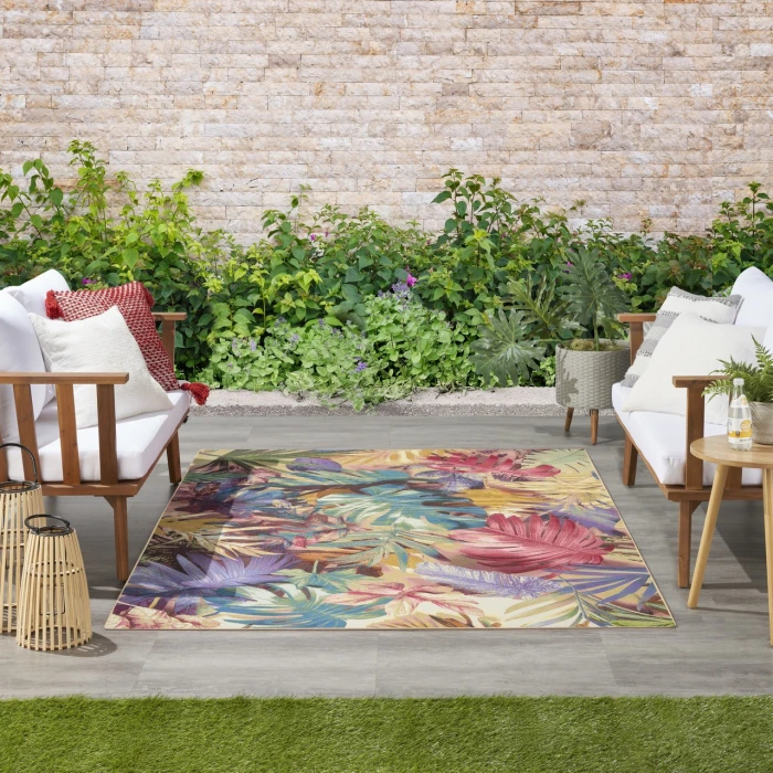 Nourison Home Color Splash Multicolored CSP07 5ft.3in. x 7ft.3in. Rect. Rug