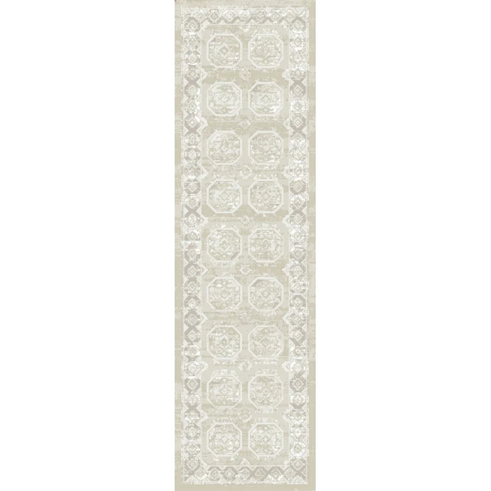 Nourison Dekor Ivory Beige DEK01 2ft. 2in. x 8ft. Rect. Rug
