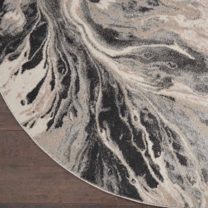 Inspire Me! Home Décor Elegance Round Area Rug FAR01-Multicolor