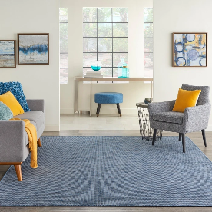 Nourison Positano Area Rug POS01-Navy Blue