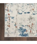 Nourison Quarry Beige Blue Rust QUA01 8 ft. Rect. Rug