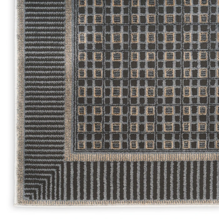 Nourison Home Nordic Black Taupe NRC03 5 ft. X 7 ft. Rectangle Rug