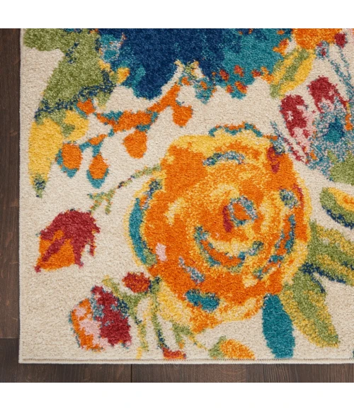 Nourison Allur Area Rug ALR07-Ivory Multicolor