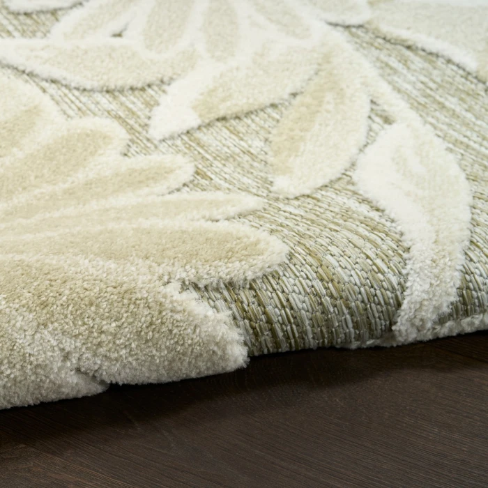Nourison Aloha Ivory Sage ALH33 3 ft. 6 in. X 5 ft. 6 in. Rect. Rug