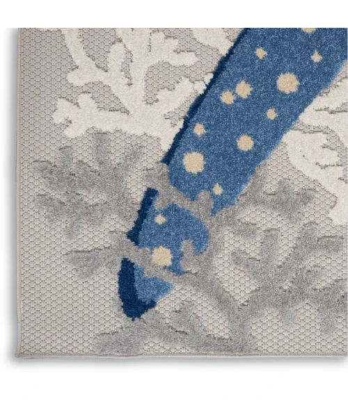 Nourison Aloha Area Rug ALH24-Blue/Grey
