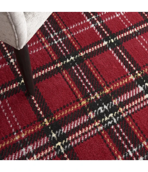 Nourison Home Grafix Red GRF03 3ft. x Round Round Rug