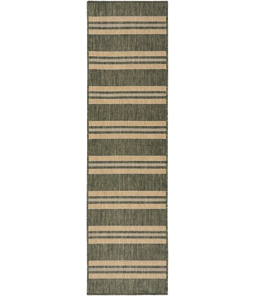 Nourison Home Horizon Indoor/Outdoor Green HOZ05 2ft.2in. x 8ft. Rect. Rug