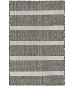 Nourison Positano Charcoal Ivory POS03 2ft. x 3ft. Rect. Rug