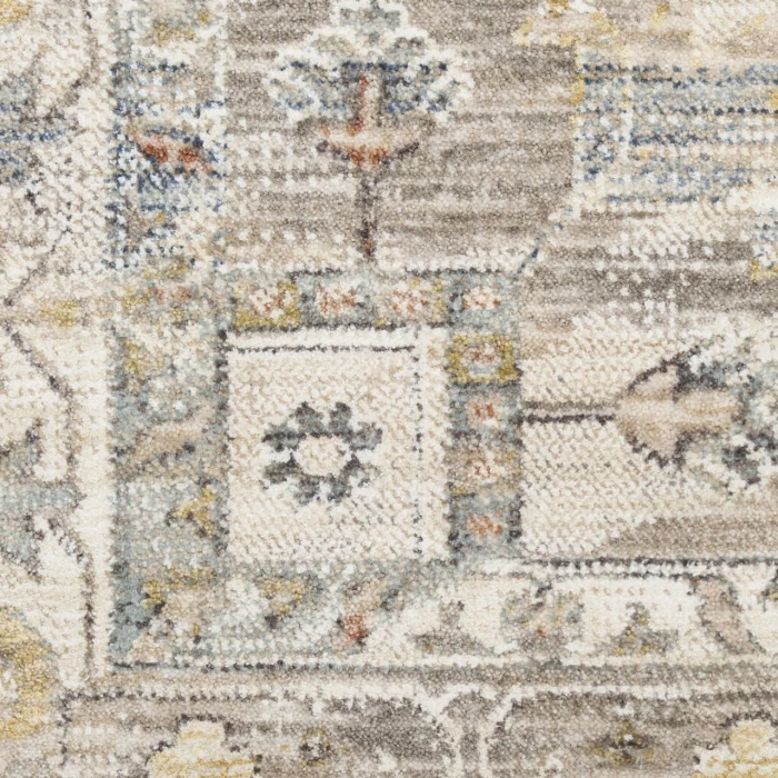 Nourison Home Antique Fusion Grey ANF02 2ft.2in. x 10ft. Rect. Rug