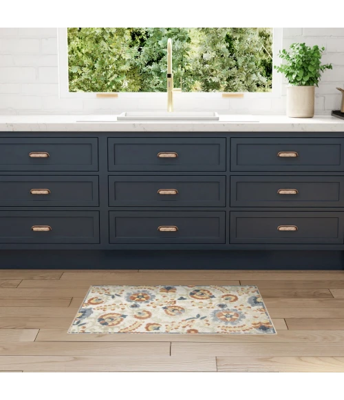 Nourison Aloha Grey Multicolor ALH17 2 ft. 8 in. X 4 ft. Rect. Rug