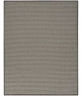 Nourison Courtyard Black White COU01 9 ft. X 12 ft. Rect. Rug
