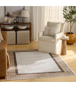 Nourison Home Dekor DEK06 Ivory Brown 5 ft. 3 in. X 7 ft. Area Rug