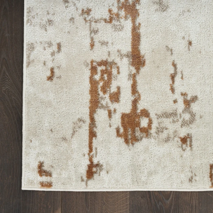 Nourison Quarry Ivory Rust QUA01 7ft.10in. Square Rug