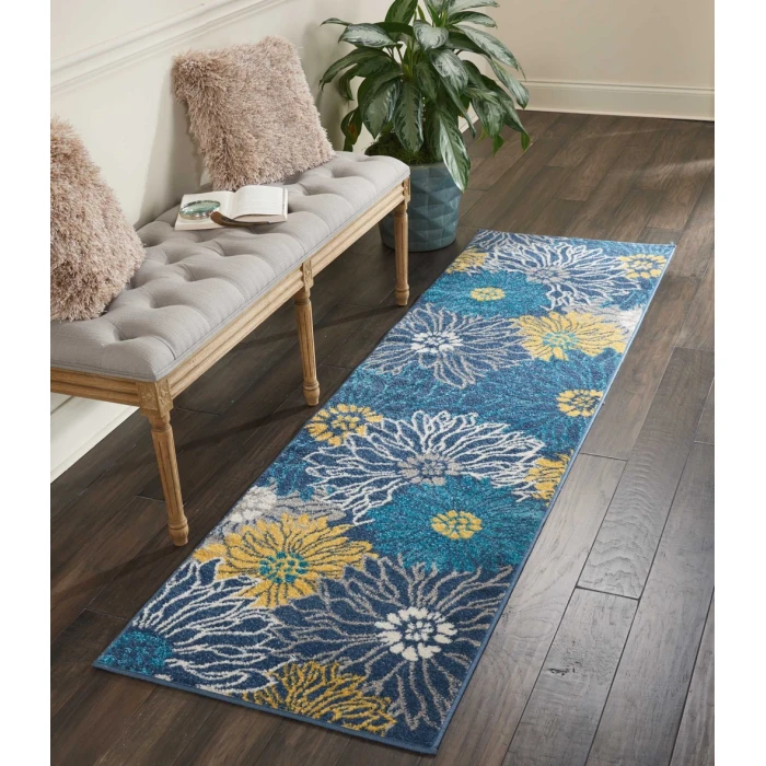 Nourison Passion Runner Area Rug PSN17-Blue