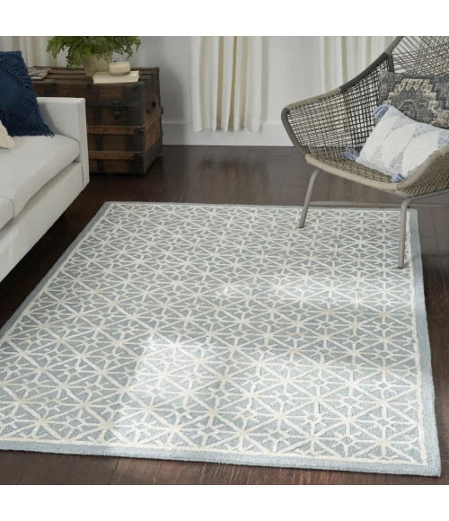 Nicole Curtis Series 2 Blue SR201 3ft.9in. x 5ft.9in. Rect. Rug