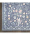 Nourison Home Botanical Washables Blue BOT04 2ft. x 6ft. Rect. Rug