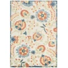 Nourison Home Aloha ALH17 Grey Multicolor 5 ft. 3 in. X 7 ft. 5 in. Area Rug