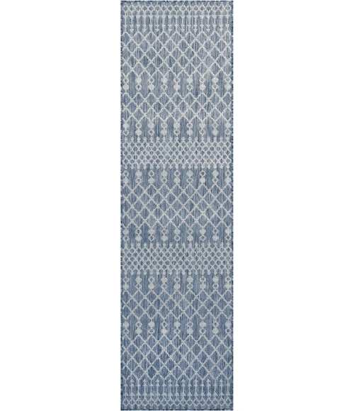 Nourison Positano Navy Blue POS02 2ft.2in. x 12ft. Rect. Rug