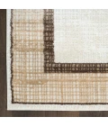 Nourison Dekor Ivory Brown DEK06 5 ft. 3 in. X 7 ft. Rect. Rug