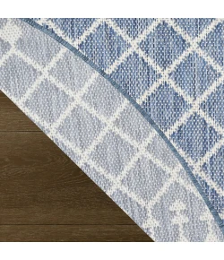 Nourison Positano Navy Blue POS02 6ft. Round Rug