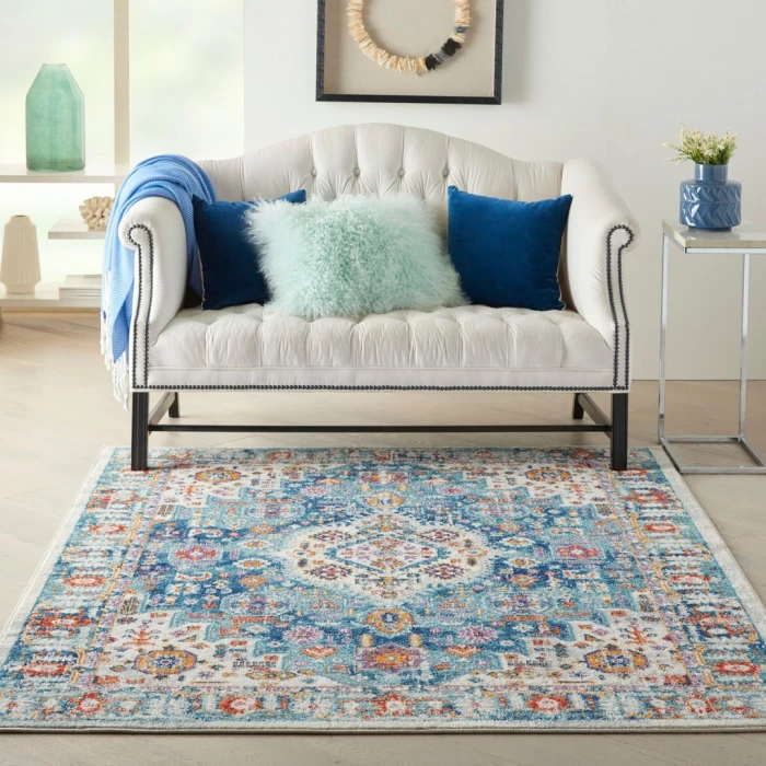 Nourison Passion Ivory Multicolor PSN29 5ft. 3in. x 7ft. 3in. Rect. Rug